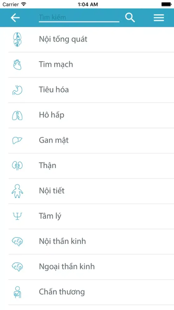 Tangkapan skrin LinkCare Bệnh Nhân