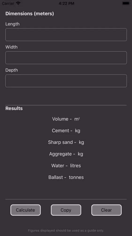 Concrete Calculator應用截圖