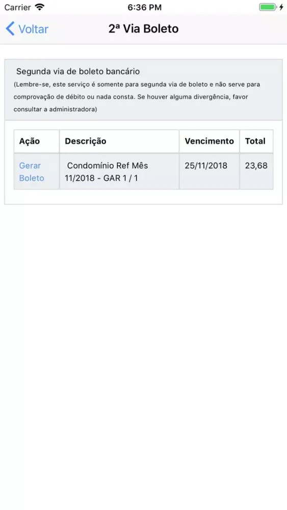 Capturas de tela do Prospecta CondoSocial