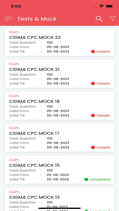 Cigma Exams: CPC, CPMA, CIC स्क्रीनशॉट