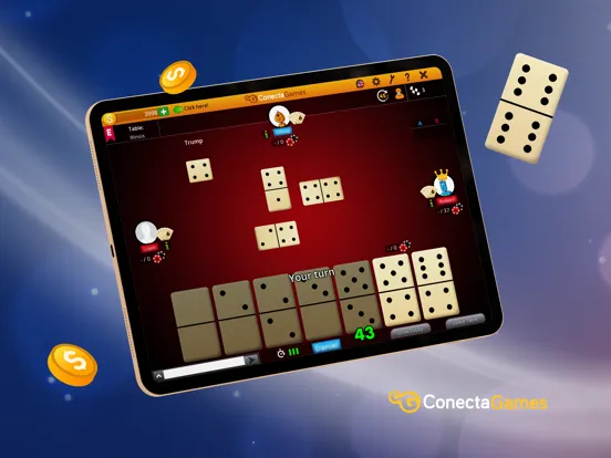 Domino Texas 42 iPad  स्क्रीनशॉट