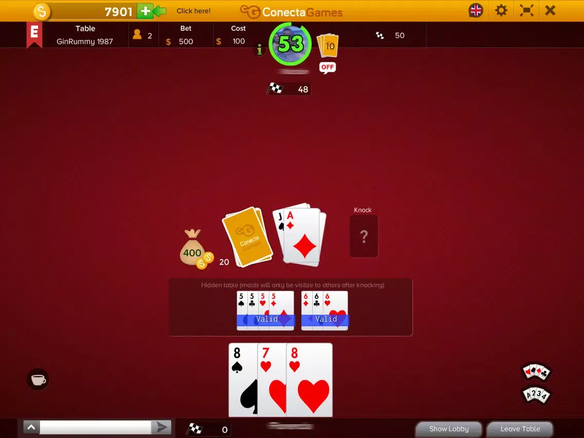 Gin Rummy by ConectaGames iPad 应用截图