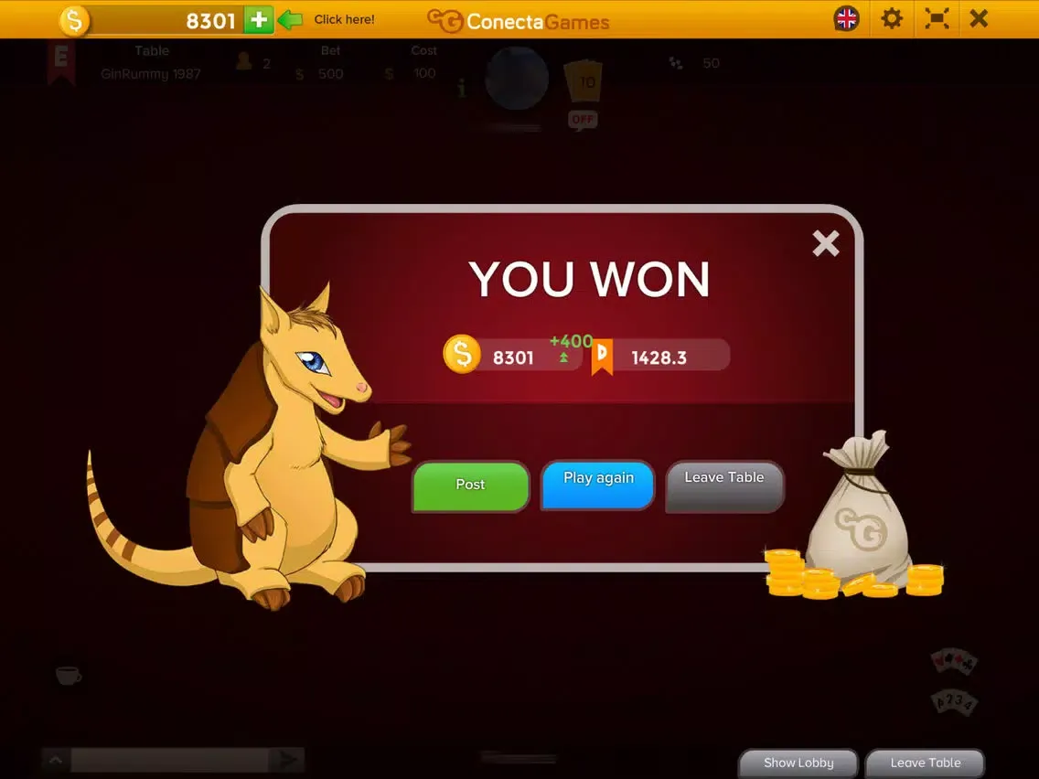 Gin Rummy by ConectaGames iPad 应用截图