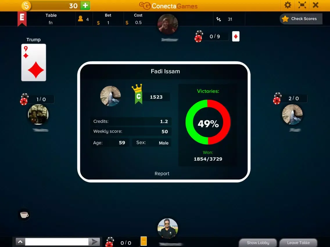 Tarneeb Egyptian iPad  Screenshots