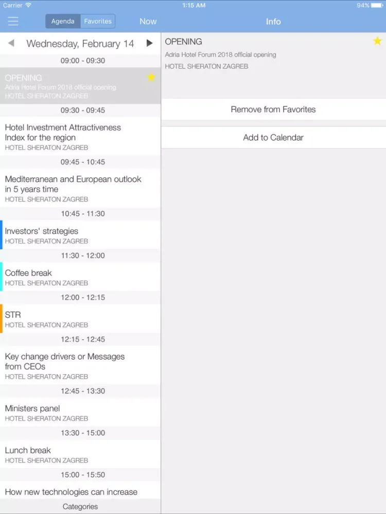 AHF 2018 iPad  Ekran Görüntüleri