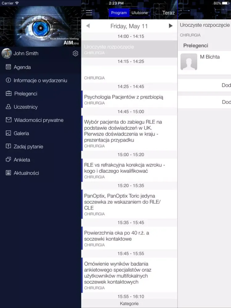 Captures d'écran de AIM2018 iPad 