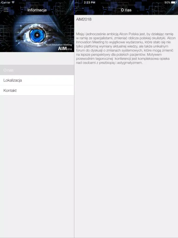 Captures d'écran de AIM2018 iPad 
