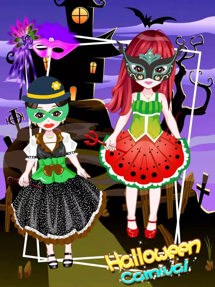 Halloween Carnival － Makeover Game for girls iPad 應用截圖