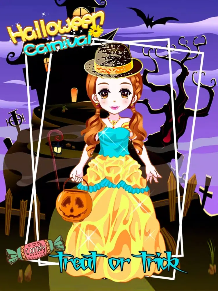 Halloween Carnival － Makeover Game for girls iPad 應用截圖