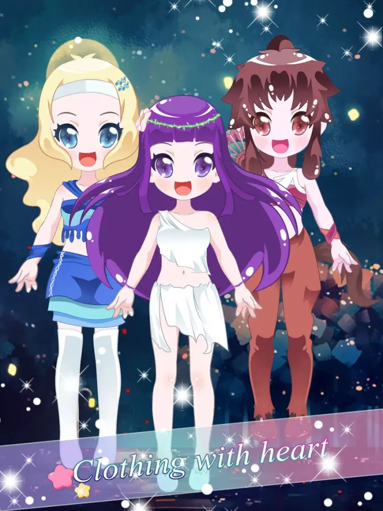 Screenshot di Constellation Dress - Makeup game for kids iPad 