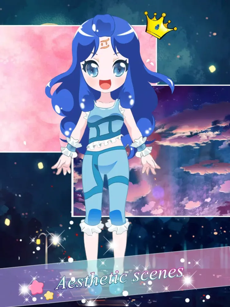 Screenshot di Constellation Dress - Makeup game for kids iPad 