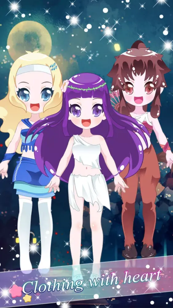 Screenshot di Constellation Dress - Makeup game for kids