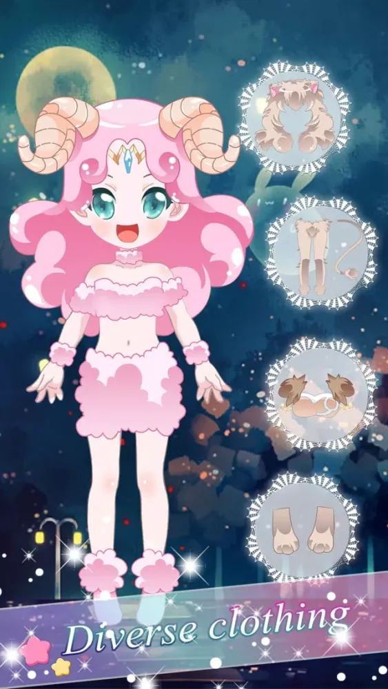 Screenshot di Constellation Dress - Makeup game for kids