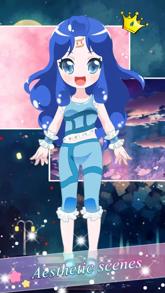 Screenshot di Constellation Dress - Makeup game for kids