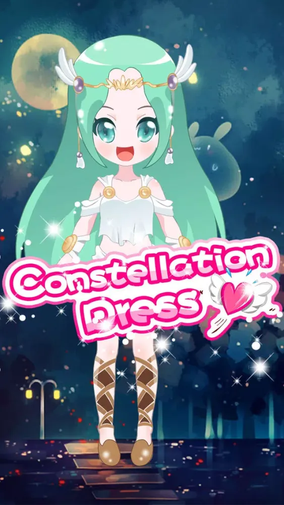 Screenshot di Constellation Dress - Makeup game for kids