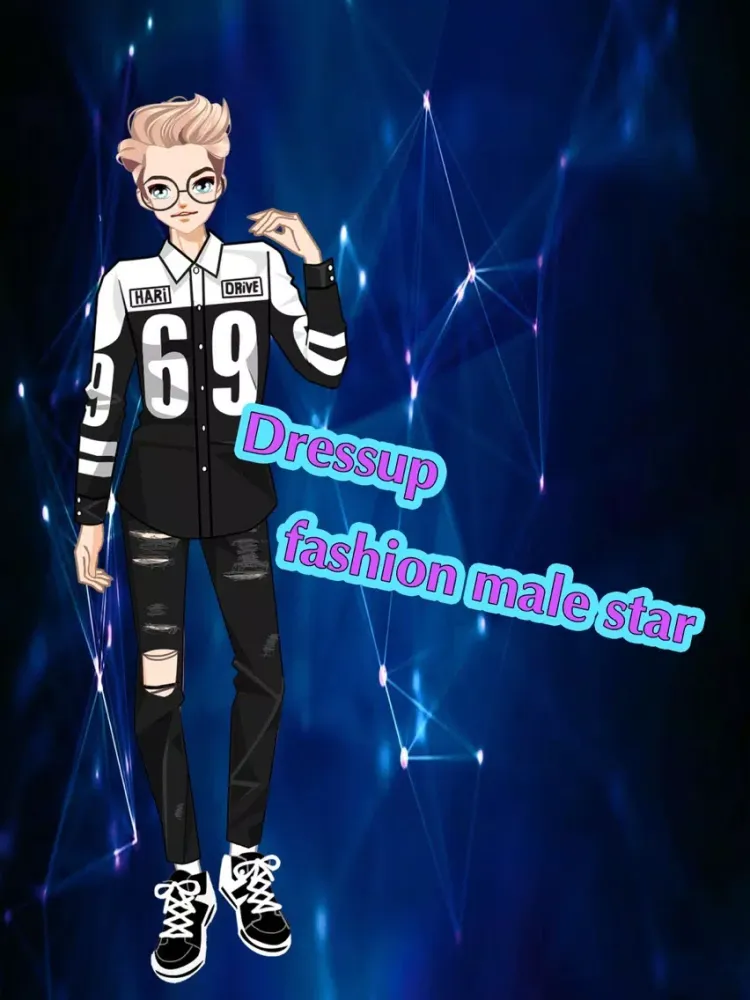 Dressup fashion male star－Dress Up Dating Goddess iPad 应用截图