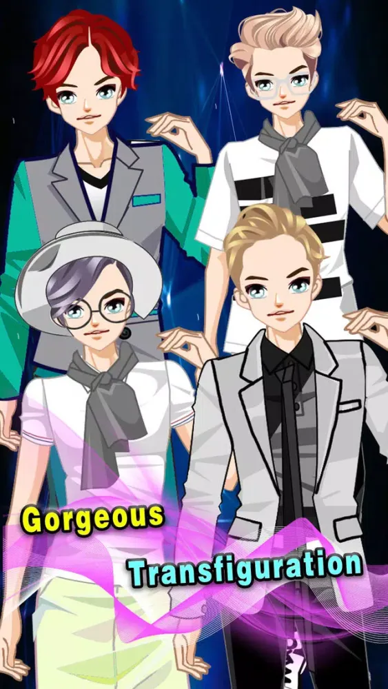 Dressup fashion male star－Dress Up Dating Goddess应用截图
