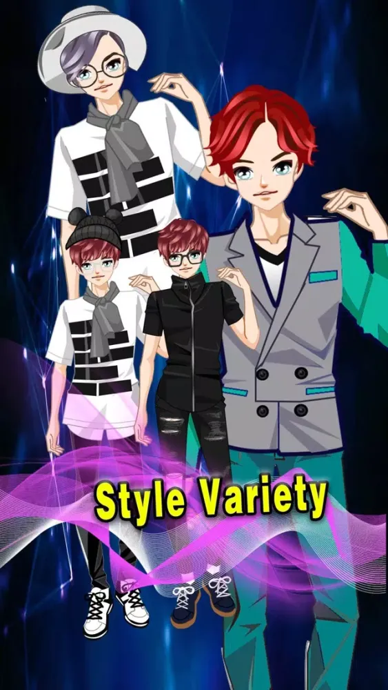 Dressup fashion male star－Dress Up Dating Goddess应用截图
