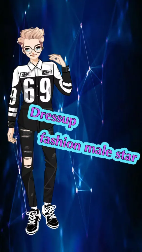 Dressup fashion male star－Dress Up Dating Goddess应用截图