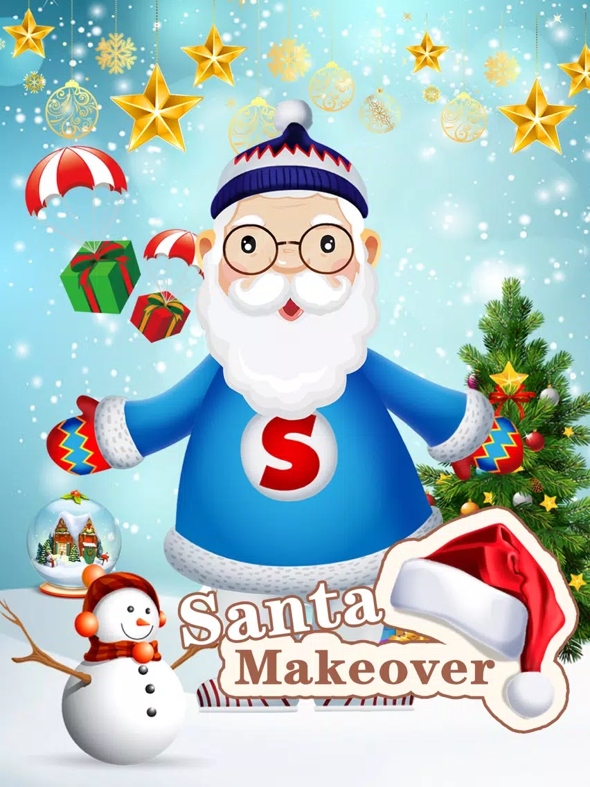 Tangkapan skrin Makeover Santa - Makeup game for kids iPad 