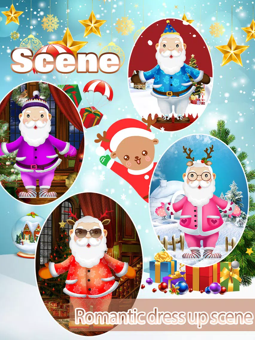 Tangkapan skrin Makeover Santa - Makeup game for kids iPad 
