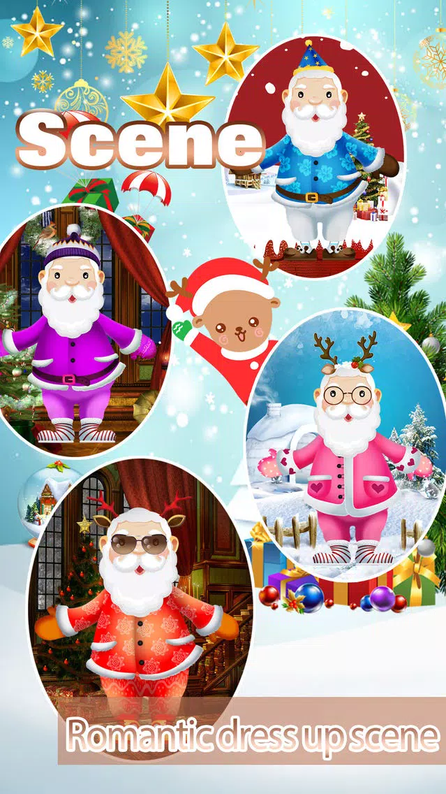 Tangkapan skrin Makeover Santa - Makeup game for kids