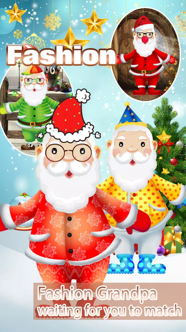 Tangkapan skrin Makeover Santa - Makeup game for kids
