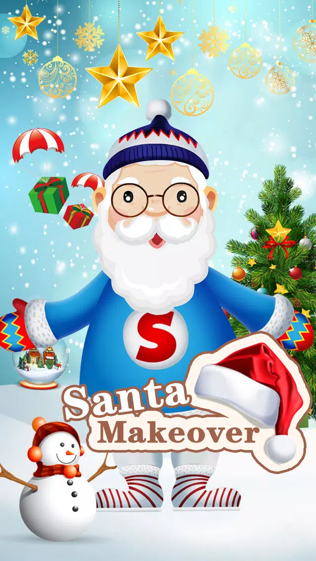Tangkapan skrin Makeover Santa - Makeup game for kids