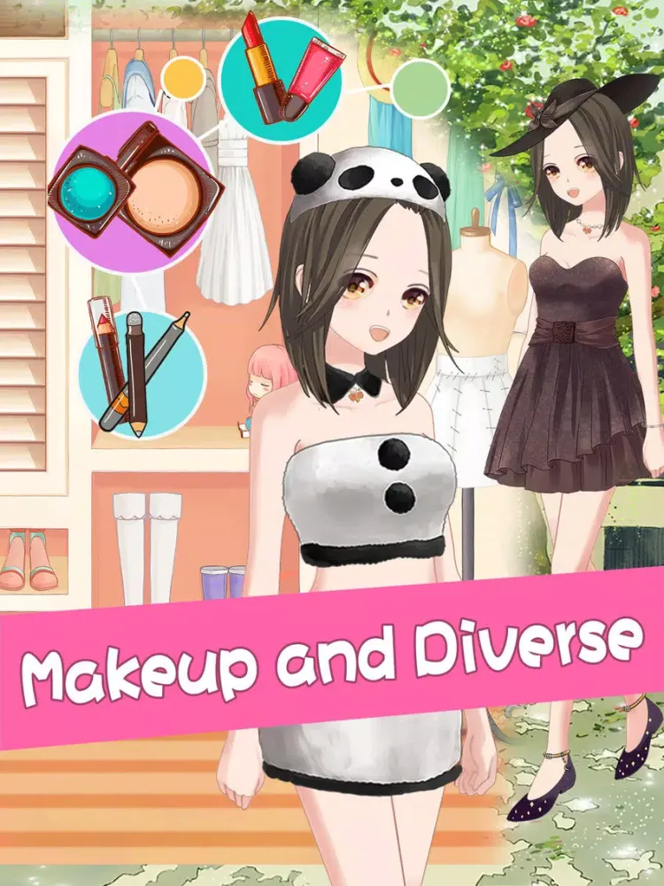 Princess Hair Salon－Beauty girl Dress Up Story iPad  Screenshots
