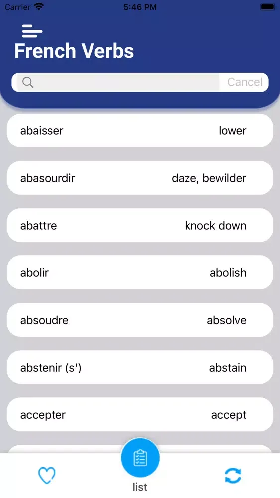 Скриншоты Easy Learn French Babbel