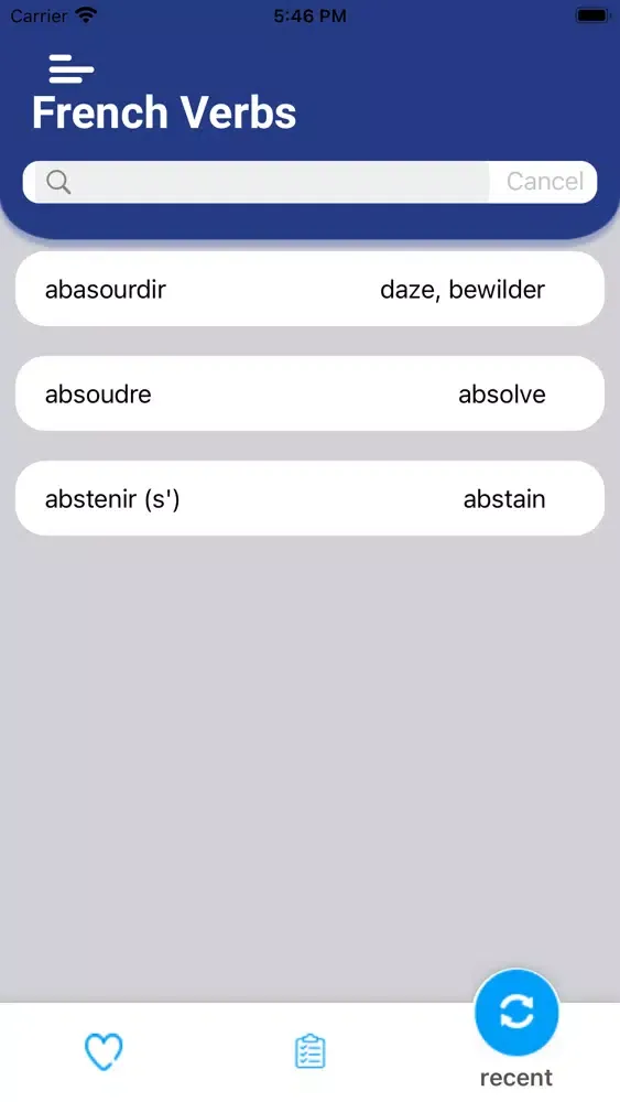 Скриншоты Easy Learn French Babbel
