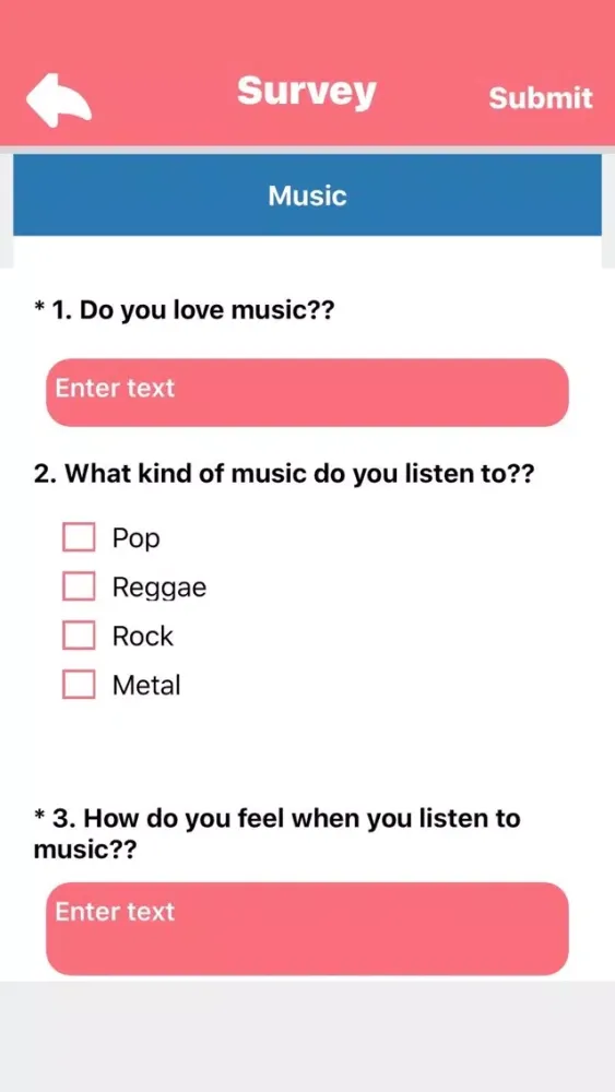 Exchange Surveys 스크린샷