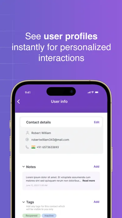 Capturas de tela do Orufy Connect - Agent Chat App
