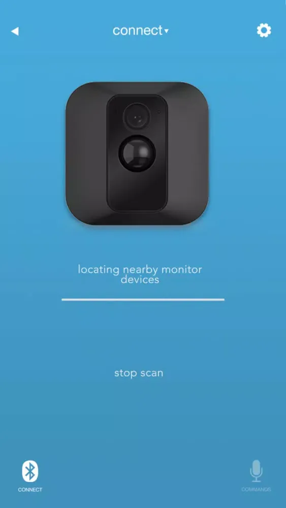 Capturas de tela do Connect for Blink Monitor