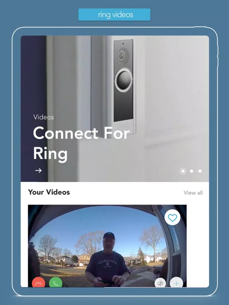 The Ring App iPad  Screenshots