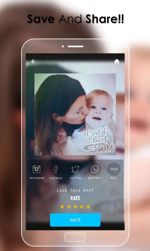 Capturas de tela do Mother's Day Overlay