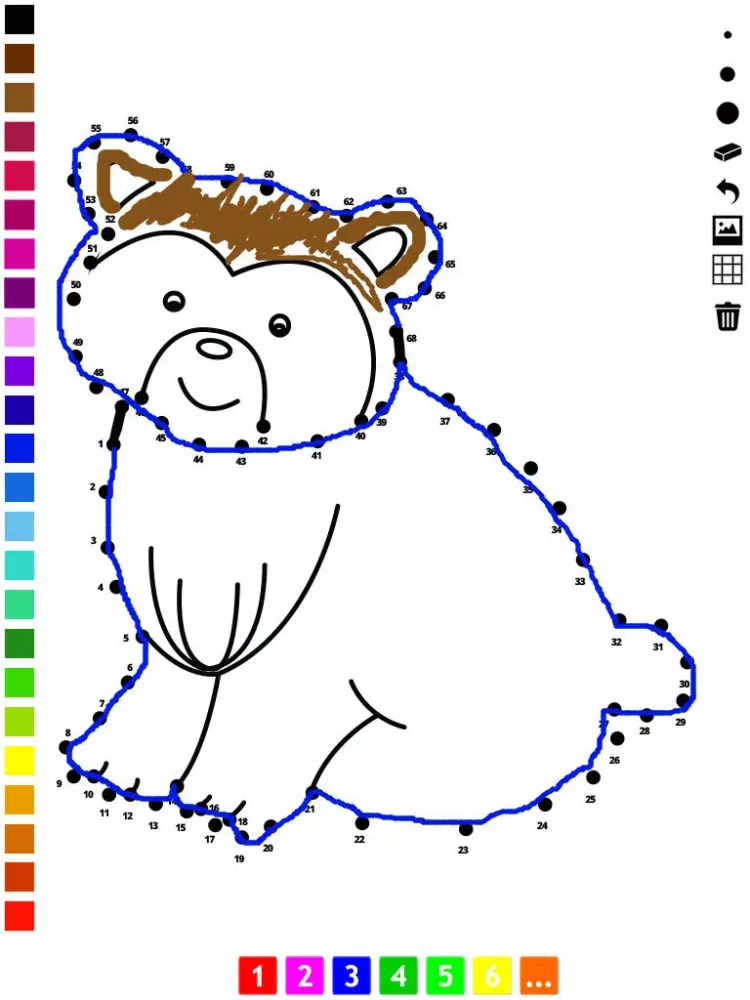 Connect the dots coloring book for children: Learn painting by numbers for kindergarten and pre-school with this learning puzzle game iPad  Ekran Görüntüleri