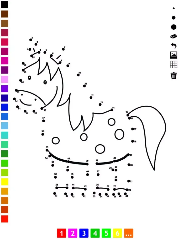Connect the dots coloring book for children: Learn painting by numbers for kindergarten and pre-school with this learning puzzle game iPad  Ekran Görüntüleri