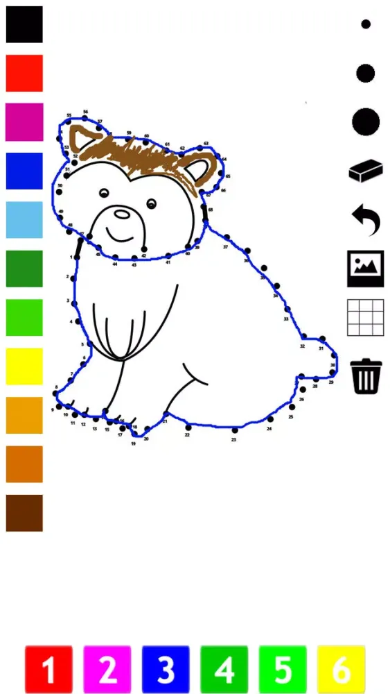 Connect the dots coloring book for children: Learn painting by numbers for kindergarten and pre-school with this learning puzzle game Ekran Görüntüleri