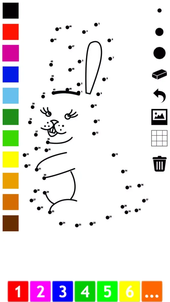 Connect the dots coloring book for children: Learn painting by numbers for kindergarten and pre-school with this learning puzzle game Ekran Görüntüleri