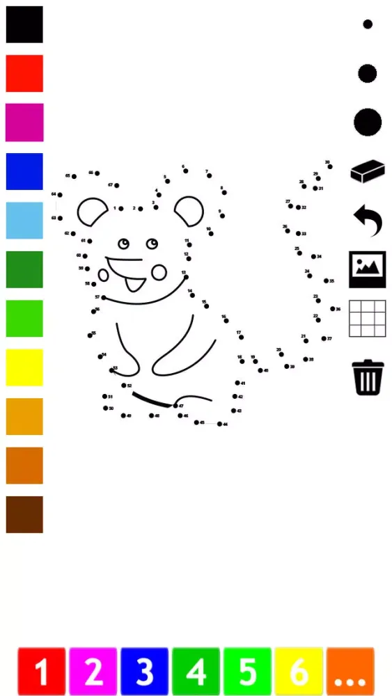 Connect the dots coloring book for children: Learn painting by numbers for kindergarten and pre-school with this learning puzzle game Ekran Görüntüleri