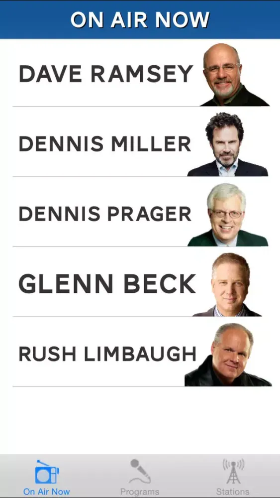 ภาพหน้าจอของ Conservative Talk Radio - Rush, Levin, Beck, Hannity, Savage & More!
