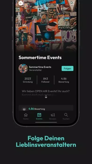 Tangkapan layar PickSpot - Events entdecken
