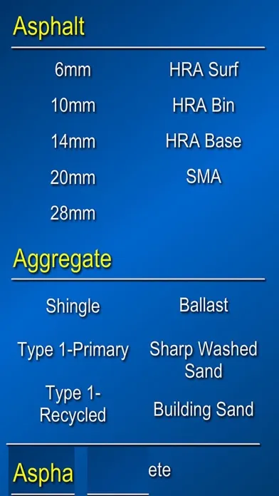 Screenshot di Tonnage Calculator