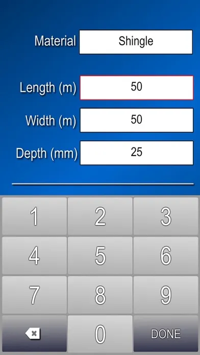 Screenshot di Tonnage Calculator