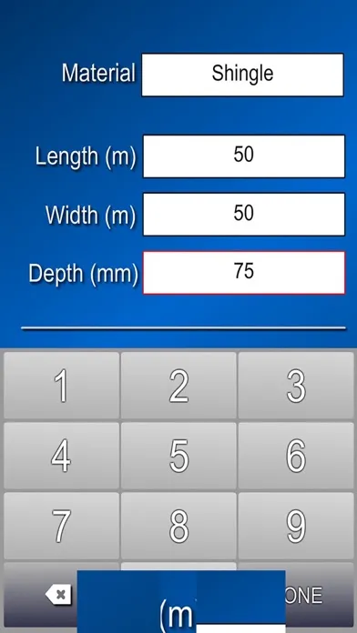 Screenshot di Tonnage Calculator