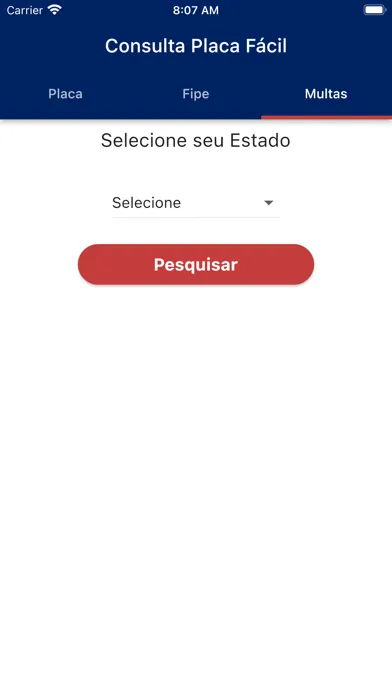 Capturas de tela do Consulta Placa Fácil -Veículos