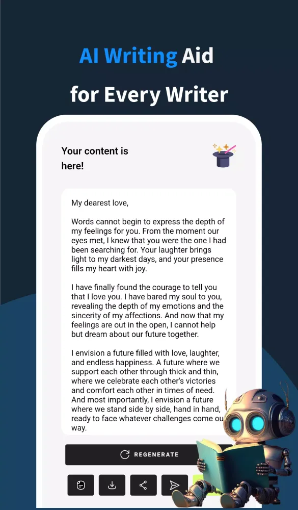 R10w: AI Writing Assistant Screenshots