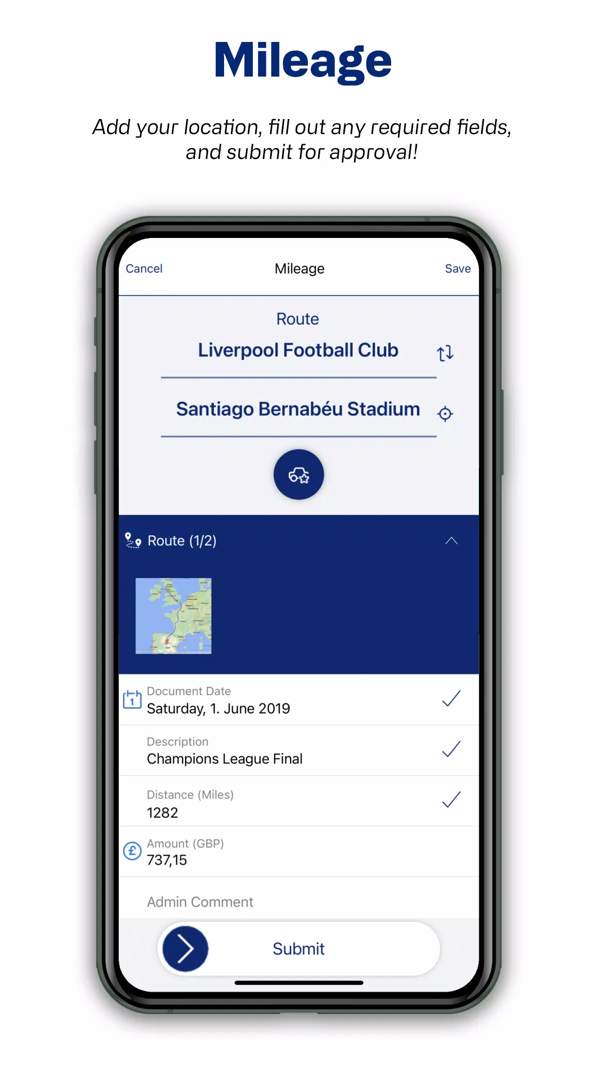 Continia Expense App Screenshots