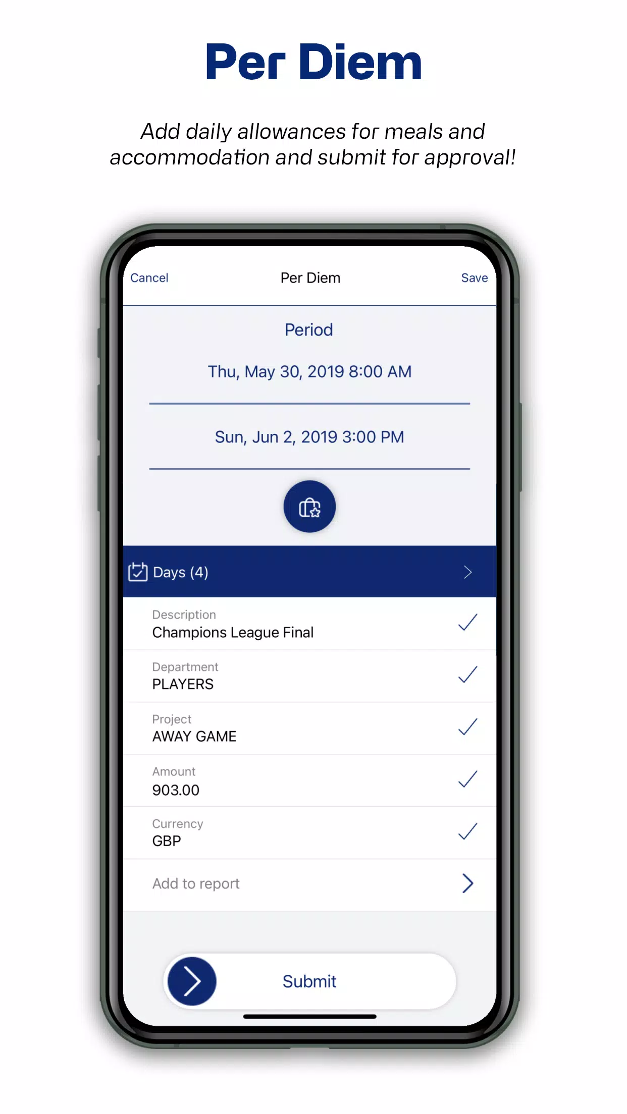 Continia Expense App Screenshots